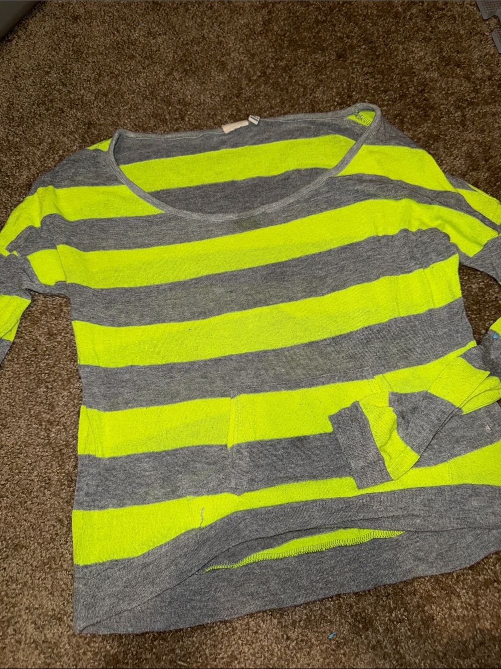 Mudd Striped Yellow Top